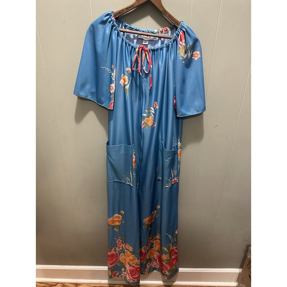 Vintage New York New York Ladies Hibiscus Flower Dress Hawaaiian Style Size Smal